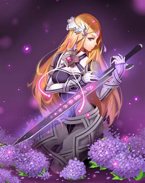 Wallpaper Illustration Long Hair Anime Girls Weapon Cartoon My Xxx