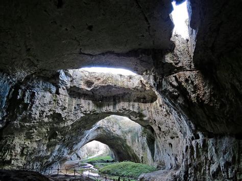 Cave Entrance Grotto Land Sous Stalagmites Terre Wallpapers Hd