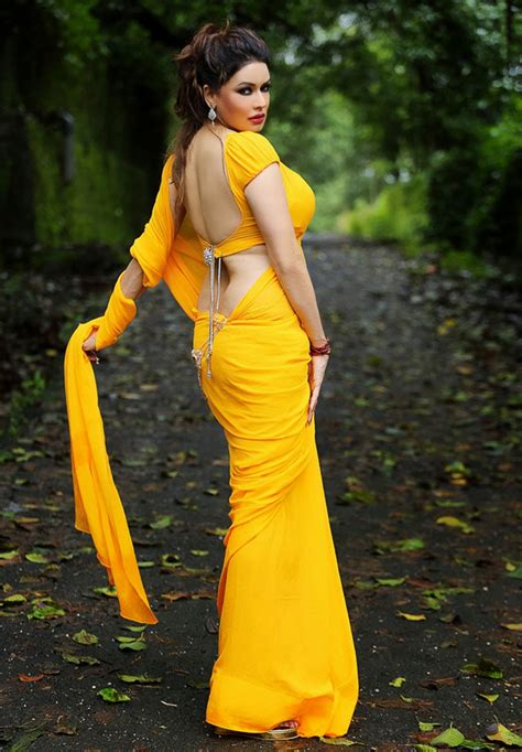 Anuya Bhagvath Actress Poonam Jhawar In Yellow Saree Photos Jeblog