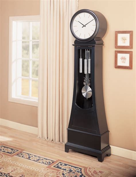 Moving a grandfather clock from one home to another can be a serious challenge. Contemporary Grandfather Clock Black Wood Modern