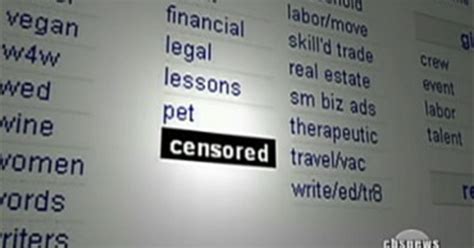 Censored Adult Ads Still Pop Up On Craigslist Cbs News