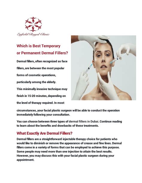Ppt Which Is Best Temporary Or Permanent Dermal Fillers Powerpoint