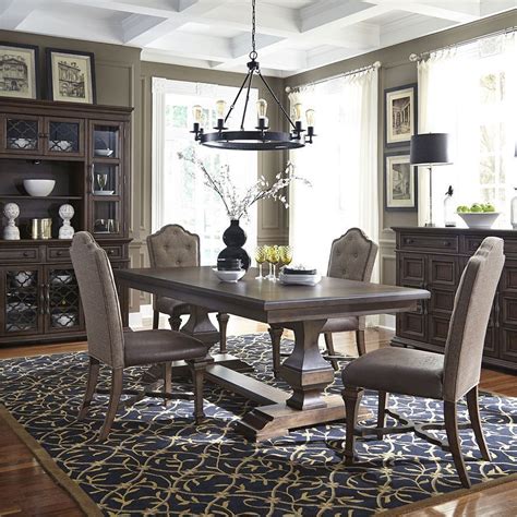 Lucca Double Pedestal Dining Room Set By Liberty Furniture Furniturepick