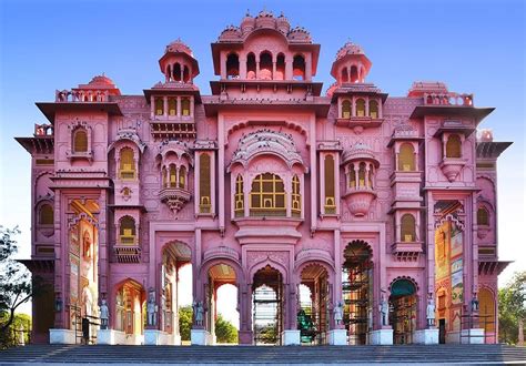 Patrika Gate Is The Ninth Gate Of Jaipur Voyage Inde Photographie