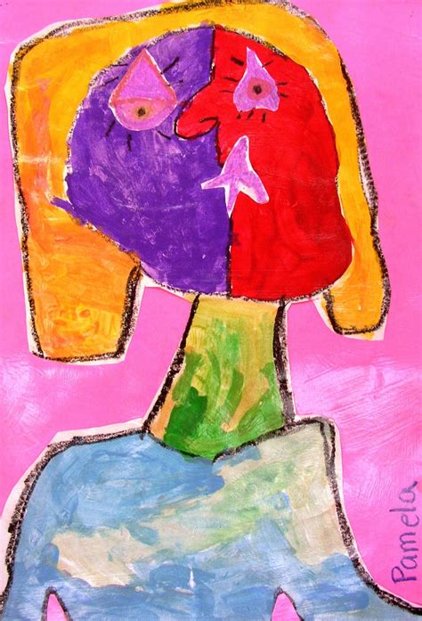 Deep Space Sparkle Art Lessons For Kids Picasso Faces Art Lesson For