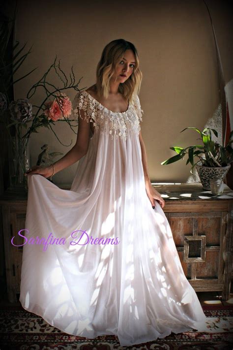 Cotton Nightgown White Cotton Sleepwear Honeymoon Cotton Etsy Cotton