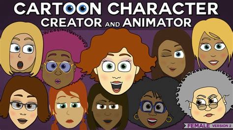Cartoon Character Creator Animator Female Head After Effects