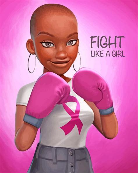 Fight Like A Girl Paint By Numbers Canvas Paint By Numbers