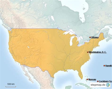 Stepmap Usa Bundesstaaten Landkarte Für Nordamerika