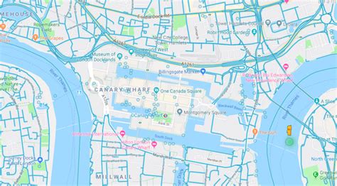 Canary Wharf London Map South Carolina Map