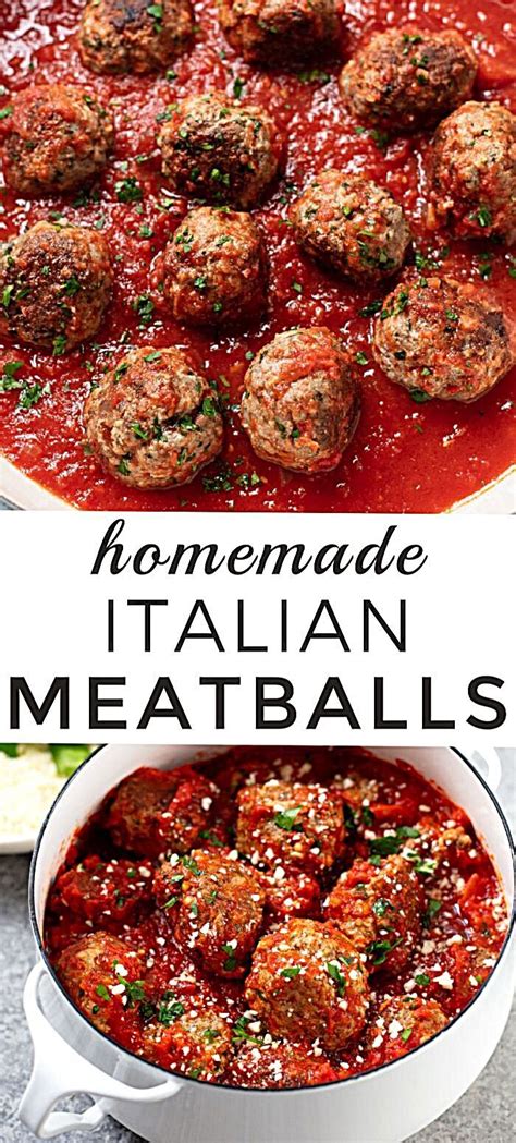 Be the first to rate & review! Classic Italian Meatballs | Homemade italian meatballs ...