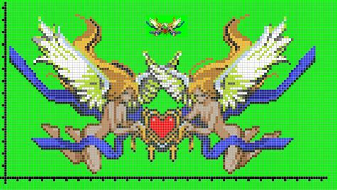 Two Angels Minecraft Pixel Art Pixel Art Perler Bead Art