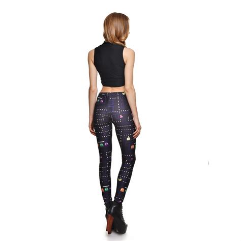 Pac Man Womens Leggings Printed Yoga Pants Workout