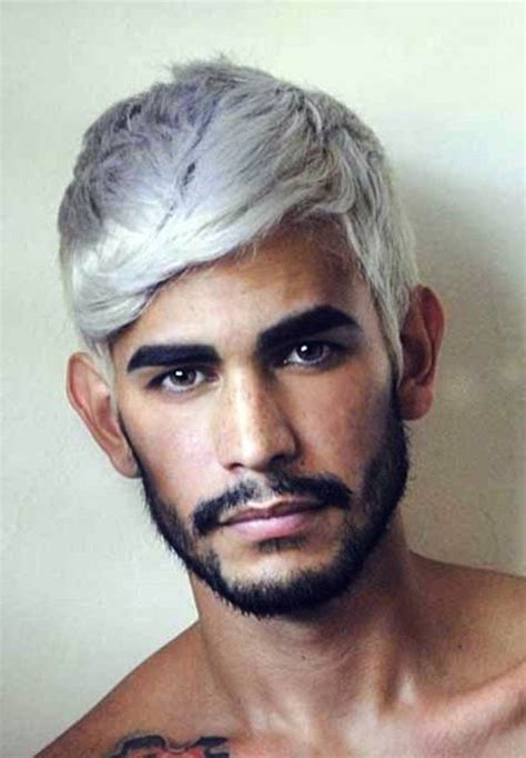 Can men dye their hair grey? Best Hairstyles , 11 Hair Color Ideas for Men : Men White ...