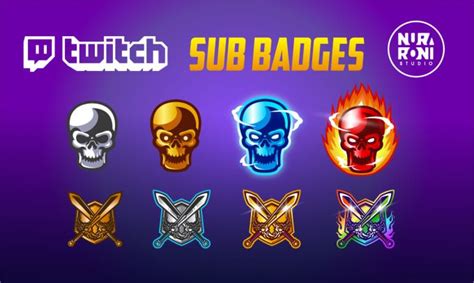 I Will Create Custom Twitch Sub Badges Or Emotes