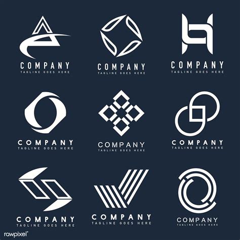 Download Premium Vector Of Set Of Company Logo Design Ideas Vector