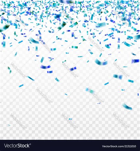 Stock Blue Confetti Isolated Royalty Free Vector Image
