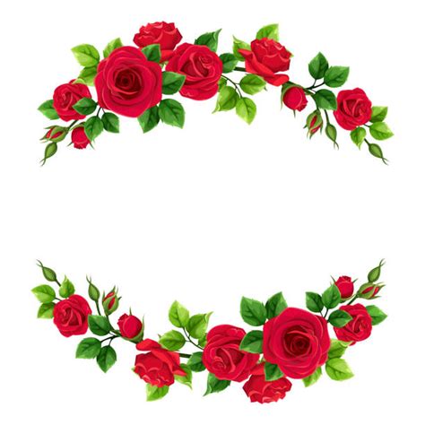 Red Rose Border Illustrations Royalty Free Vector Graphics And Clip Art