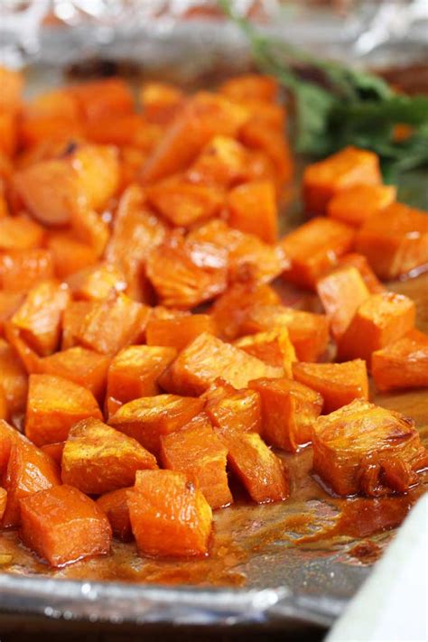 Rub each with 1 tsp of the oil and some seasoning. Maple Oven Roasted Sweet Potatoes | Lemon Blossoms