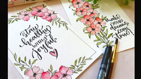 Easy Handmadecard Ideas Floralcard Floraldrawing Ideas Howtodraw