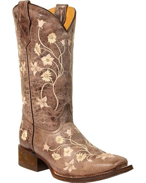 Corral Girls Light Pink Embroidery Cowgirl Boots Square Toe Boot Barn In Cowgirl