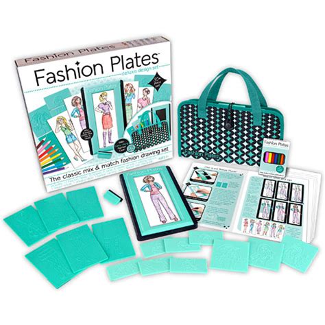 Fashion Plates Deluxe Design Set Kazoo Toys