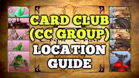 The Card Club Cc Group All Member Location Guide Final Fantasy Viii