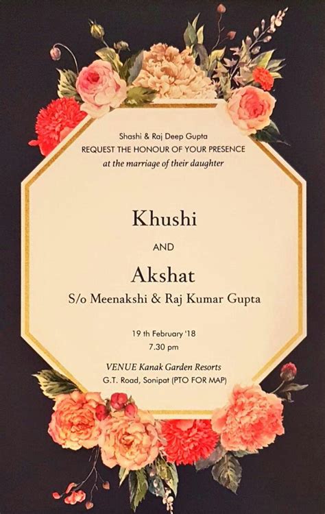 Check spelling or type a new query. Floral wedding cards#2018 | Marriage invitation card, Indian wedding invitation cards, Wedding ...