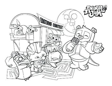 Jurassic world jeep coloring pages. Animal Jam Coloring Pages And Print Safari Jeep With ...