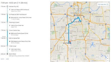 How Long Does It Take To Get To Kansas Citys Major Employers On Public