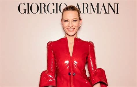 Cate Blanchett Fan Cate Giorgio Armani Launches