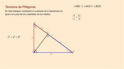 Teorema De Pitágoras Demostración Con Semejanza De Triángulos Youtube