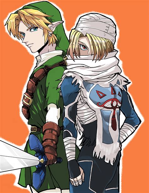 The Legend Of Zelda Ocarina Of Time Link And Sheik Zelda Pinterest