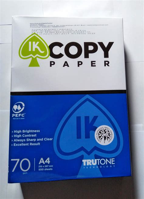 Buy Ik Copy Paper 70 Gsm Copier Paper A4 Size 500 Sheets Off White