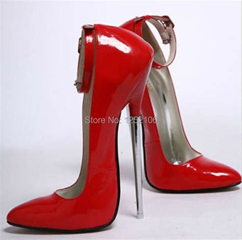 Buy Extreme High Heel 18cm Advanced Red Pu 7 Sexy Fetish High Heel Buckle