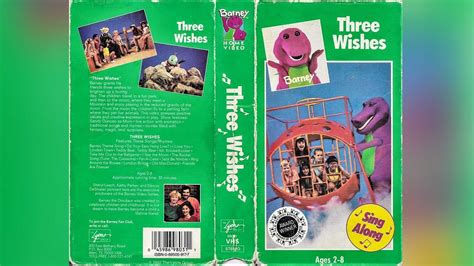 Barney Three Wishes 1991 1992 Vhs Full In Hd Youtube Music
