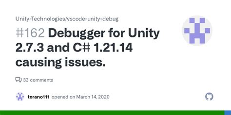 Debugger For Unity And C Causing Issues Issue