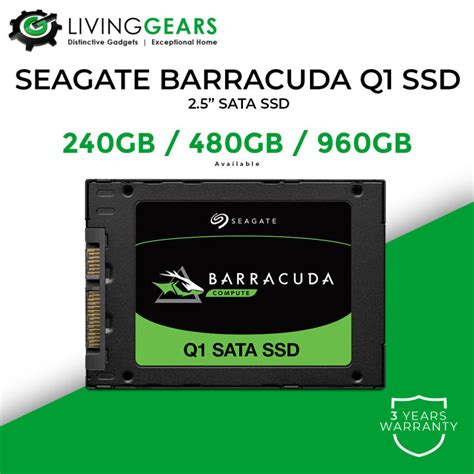 Seagate Barracuda Q1 240gb 480gb 960gb Sata 25 Ssd For Desktop