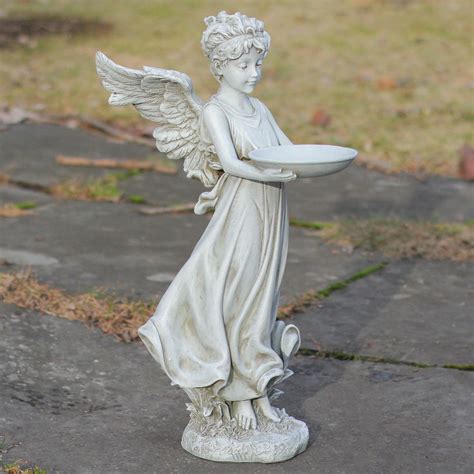 Roman 1775in Josephs Studio Angel Outdoor Bird Feeder Garden Statue