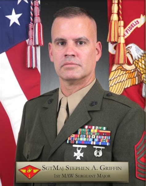 Sergeant Major Stephen A Griffin 1st Marine Aircraft Wing Biography