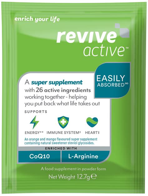 Revive Active 30 sachets (1 month supply) (GREEN BOX): The Natural ...