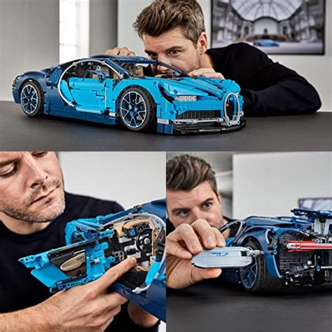 Technic Bugatti Chiron Blue Race Car Building Blocks Shipping Worldwide Dhl