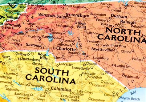 Map Of Charolette North Carolina Maps Location Catalog Online