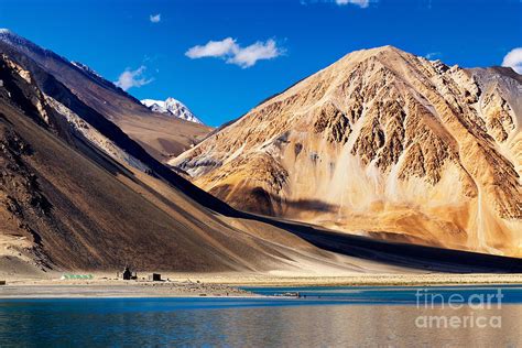Mountains Pangong Tso Lake Leh Ladakh Jammu And Kashmir India