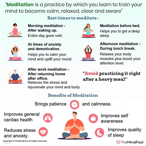 when is the best time to do meditation when to meditate and when to avoid
