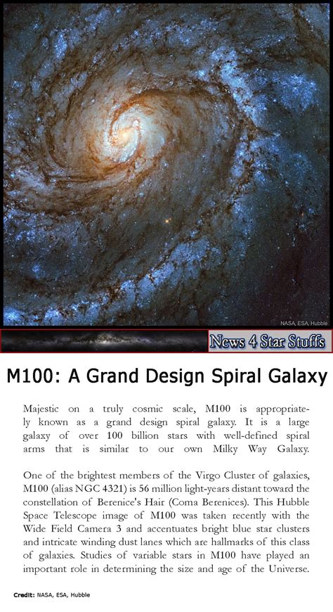 M100 A Grand Design Spiral Galaxy Majestic On A Truly Cosmic Scale