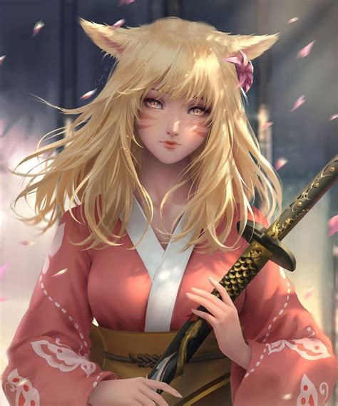 Sakura By Chubymi Final Fantasy Anime Cat Girl Anime
