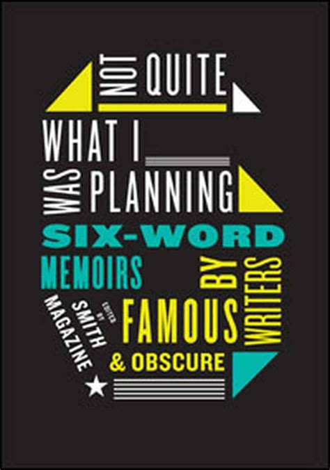 Book Cover Six Word Memoirs Six Words 6 Word Memoirs