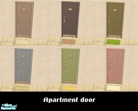 The Sims Resource Apartment Door Set