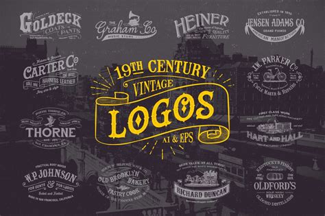 19th Century Vintage Logos Vintage Logo Logos Logo Templates